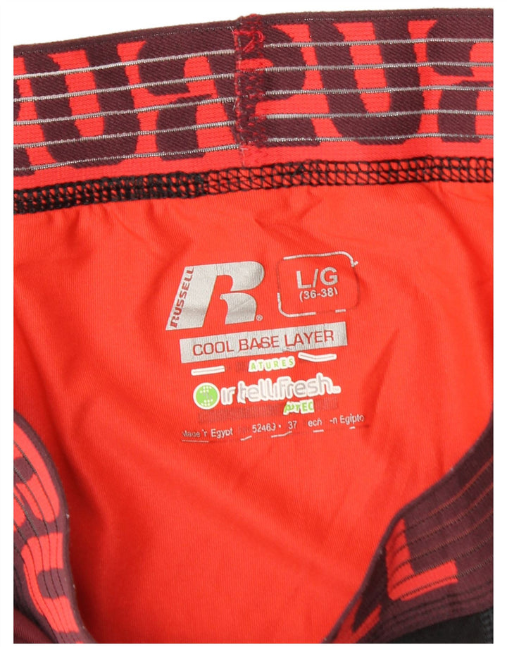 Russell Athletic Mens Leggings Grande Borgonha Colorblock