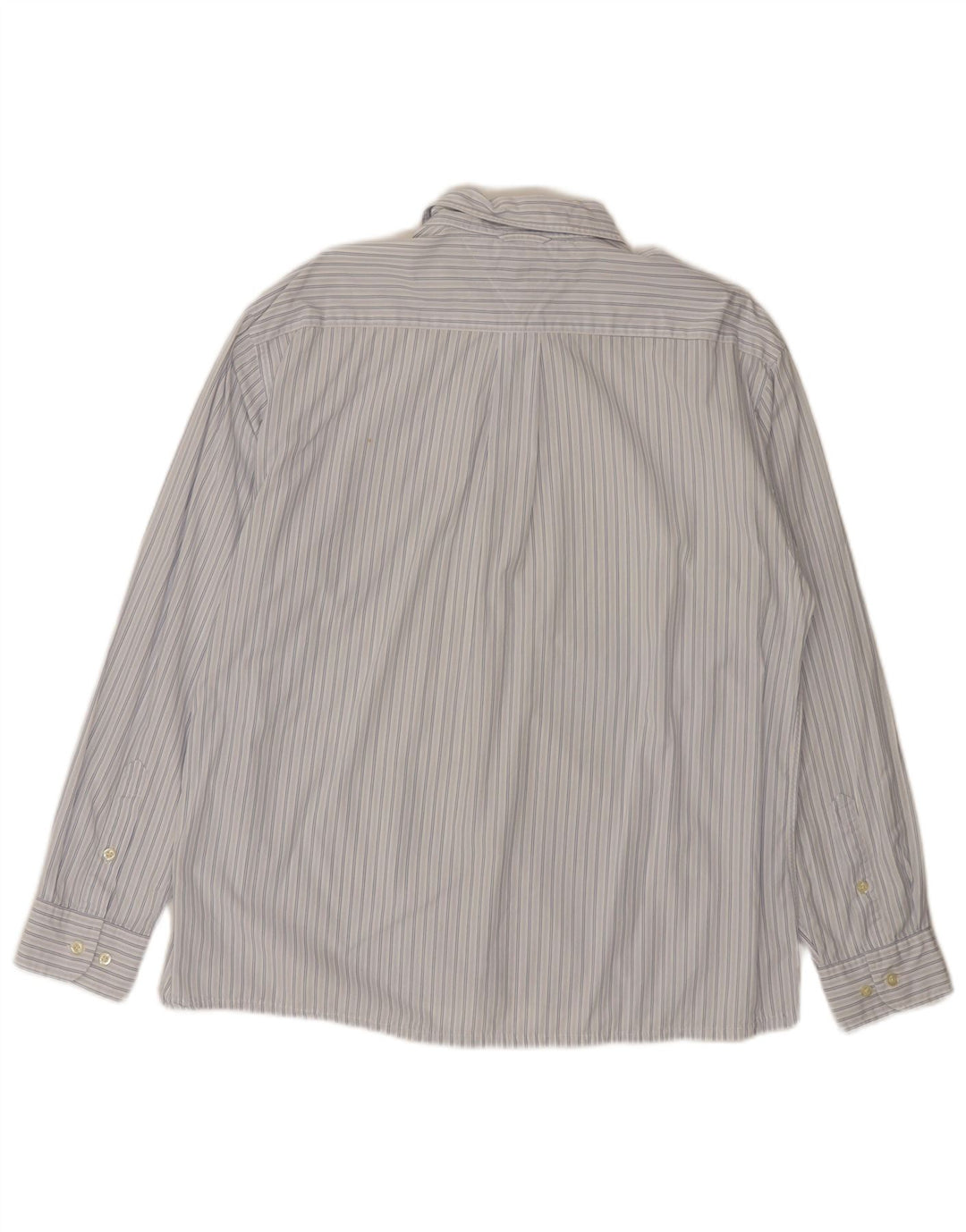 Camisa masculina Tommy Hilfiger grande algodão listrado azul