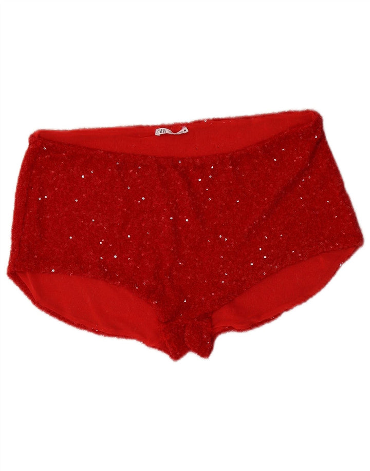 Calça quente feminina ZARA XL W36 vermelha