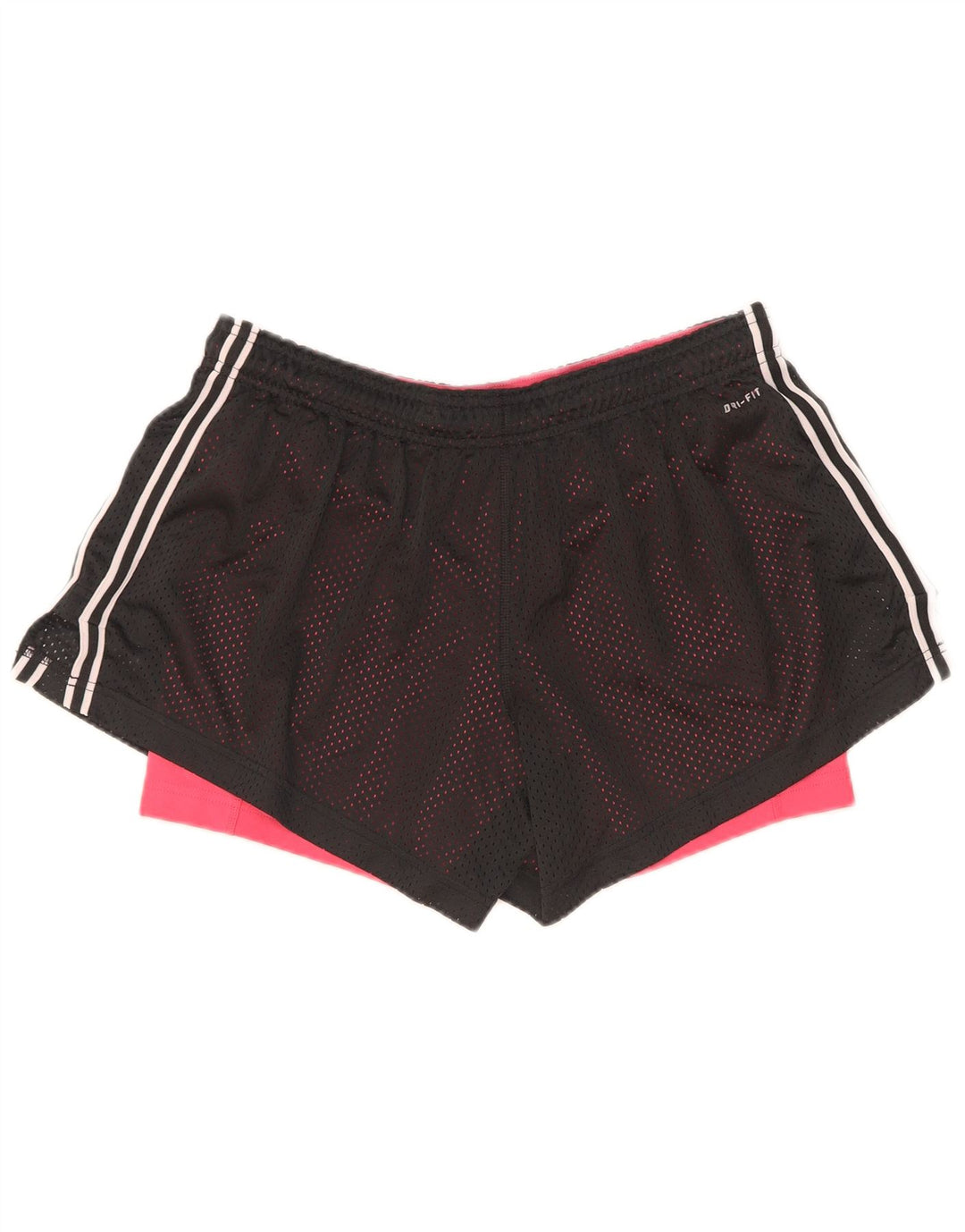 Shorts esportivos femininos Nike Dri Fit UK 14 grande poliéster preto