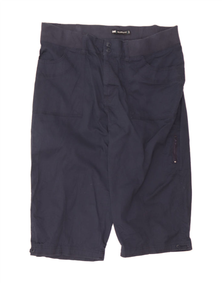 LEE Womens Bermuda Shorts US 16 2XL W35  Navy Blue Cotton Modern Vintage Lee and Second-Hand Lee from Messina Hembry 