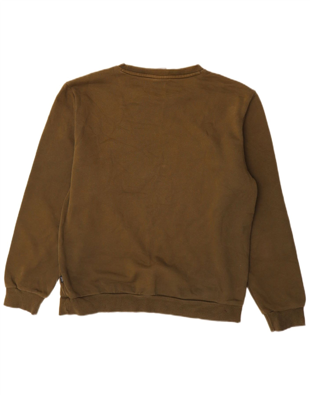 Puma Mens Graphic Moletom Jumper Médio Algodão Cáqui