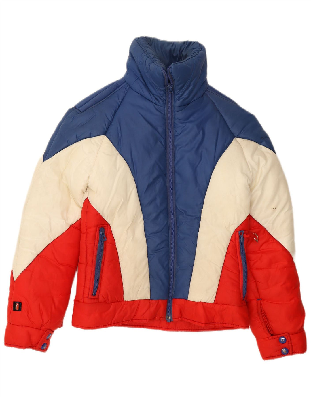 Jaqueta feminina acolchoada com capuz Ellesse IT 42 Medium Multicolor Colourblock