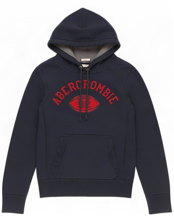 Abercrombie & Fitch Mens Muscle Graphic Hoodie Jumper Médio Azul Marinho
