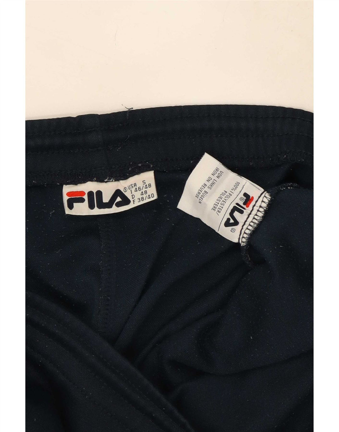 Fila Mens Graphic Sport Shorts IT 46/48 Pequeno Azul Marinho Poliéster
