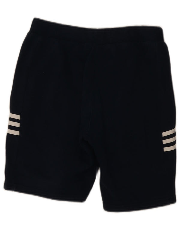 Shorts esportivos gráficos Adidas para meninos 11-12 anos azul marinho algodão