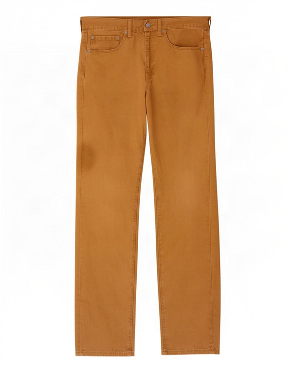 Levi's Masculino 505 Straight Jeans W34 L34 Bege Algodão