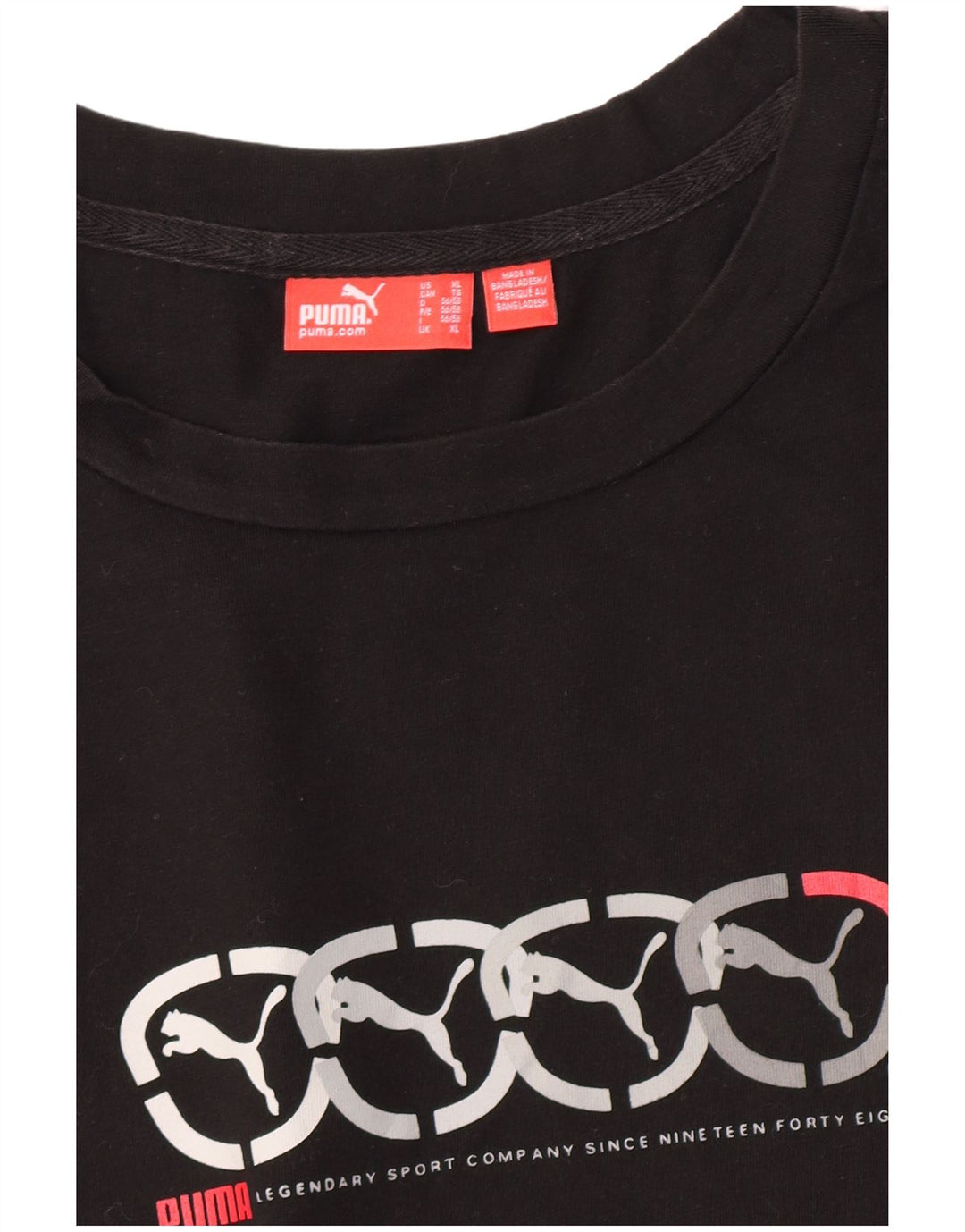 Colete gráfico masculino Puma XL preto