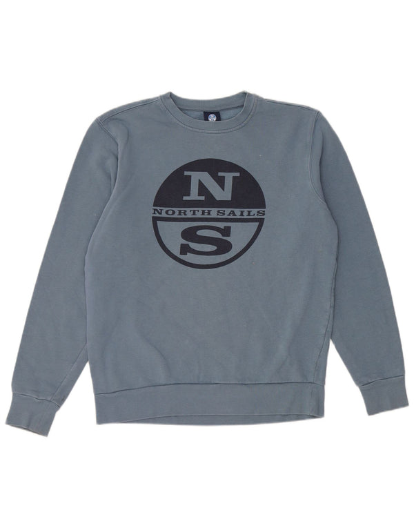Moletom gráfico masculino North Sails Jumper XS azul algodão