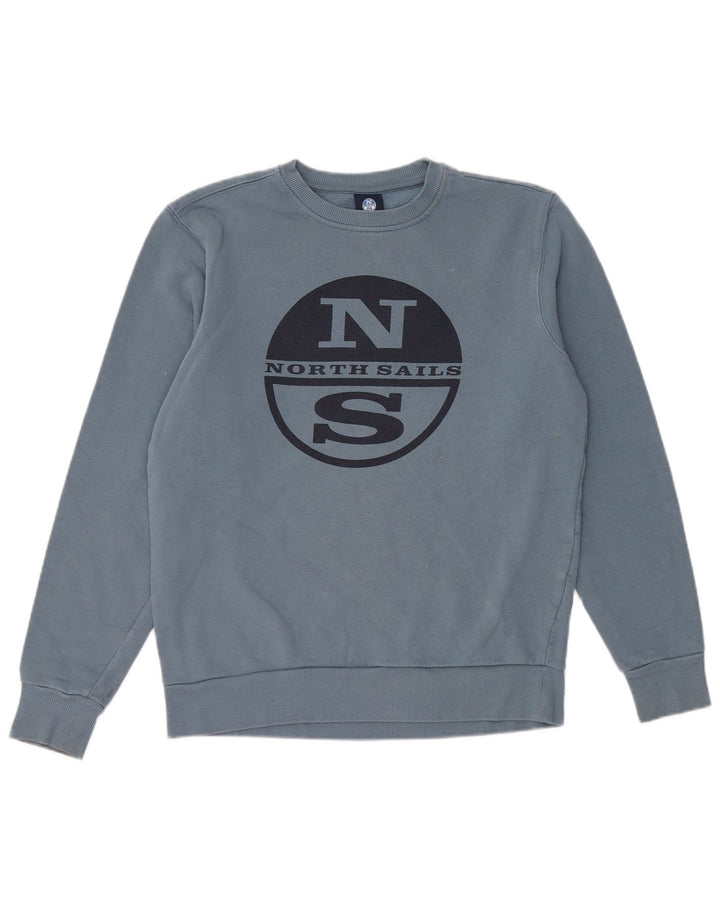 Moletom gráfico masculino North Sails Jumper XS azul algodão