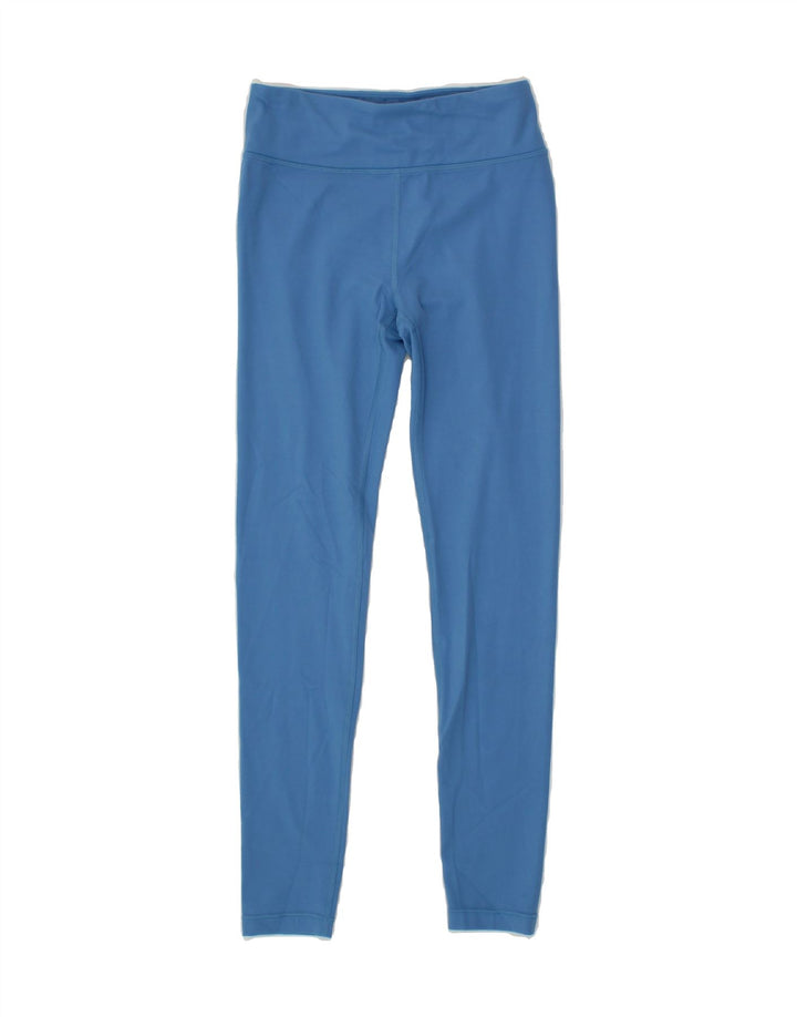 ATHLETA Girls Leggings 11-12 Years Large Blue Nylon Vintage Athleta and Second-Hand Athleta from Messina Hembry 