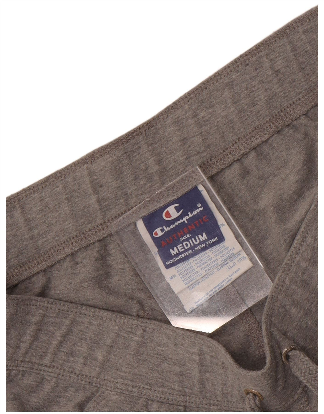 Shorts esportivos femininos Champion UK 12 algodão cinza médio