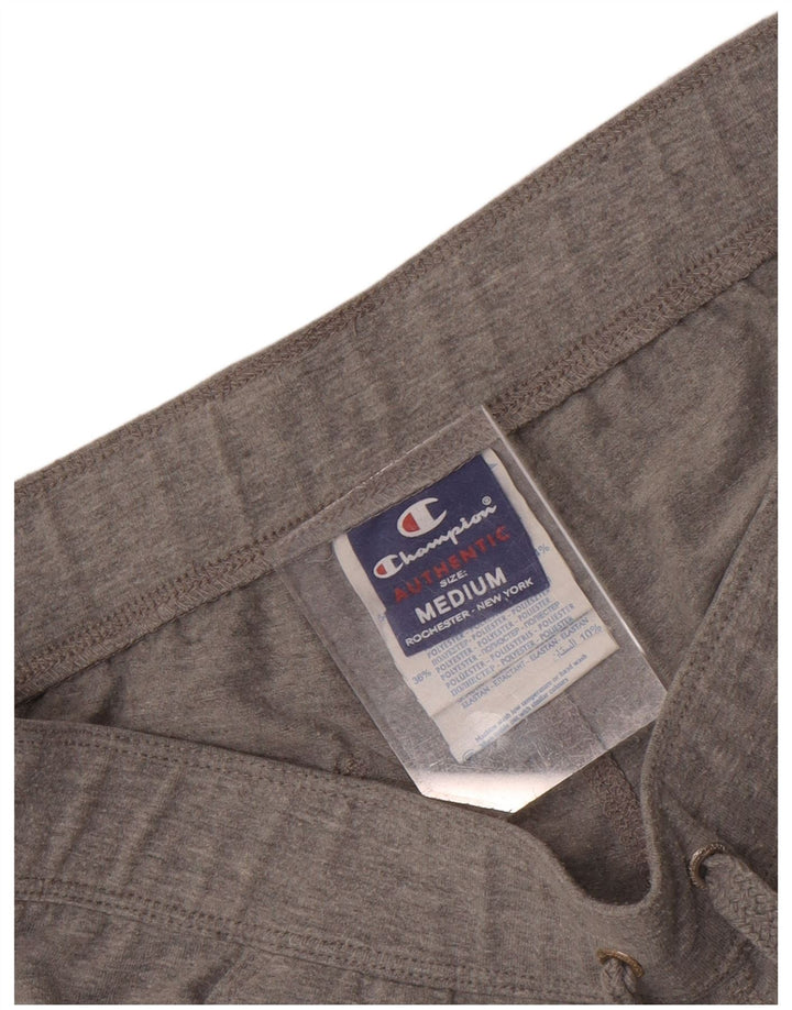 Shorts esportivos femininos Champion UK 12 algodão cinza médio
