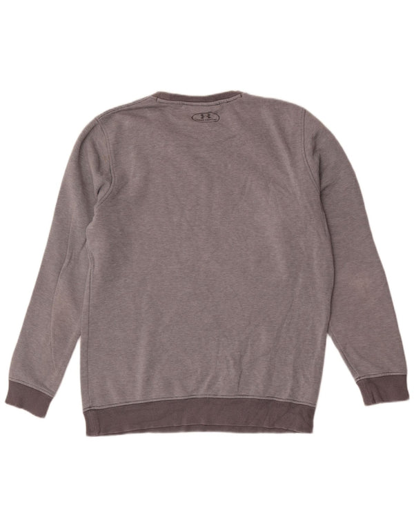 Under Armour Mens moletom jumper médio cinza risca de giz