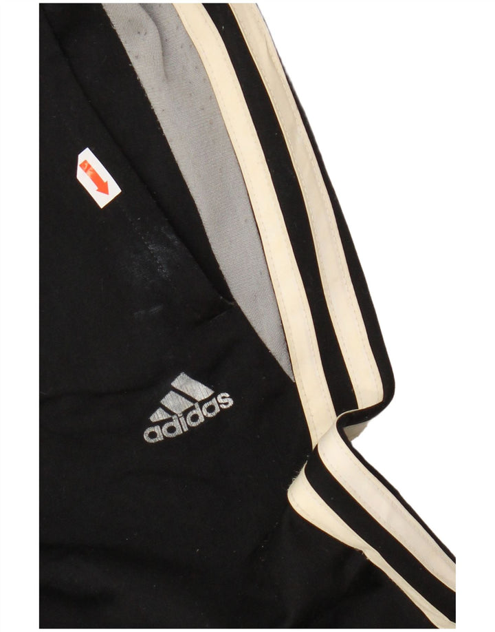 Calças de treino masculinas ADIDAS UK 38/40 Medium Black Colourblock