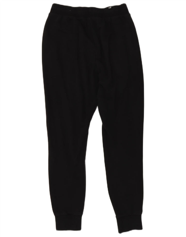 Calça de treino masculina Puma Joggers médio preto colorblock algodão