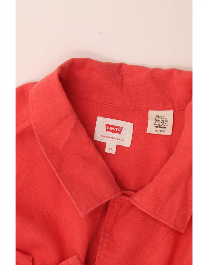 Camisa masculina de manga curta Levi's XL vermelha