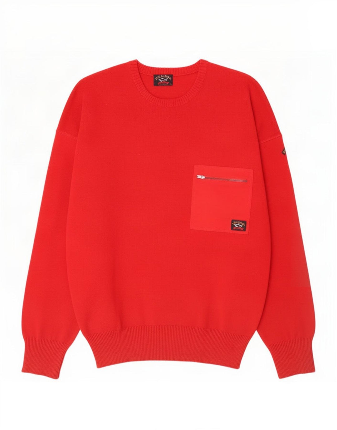 Suéter masculino Paul & Shark com gola redonda, grande vermelho