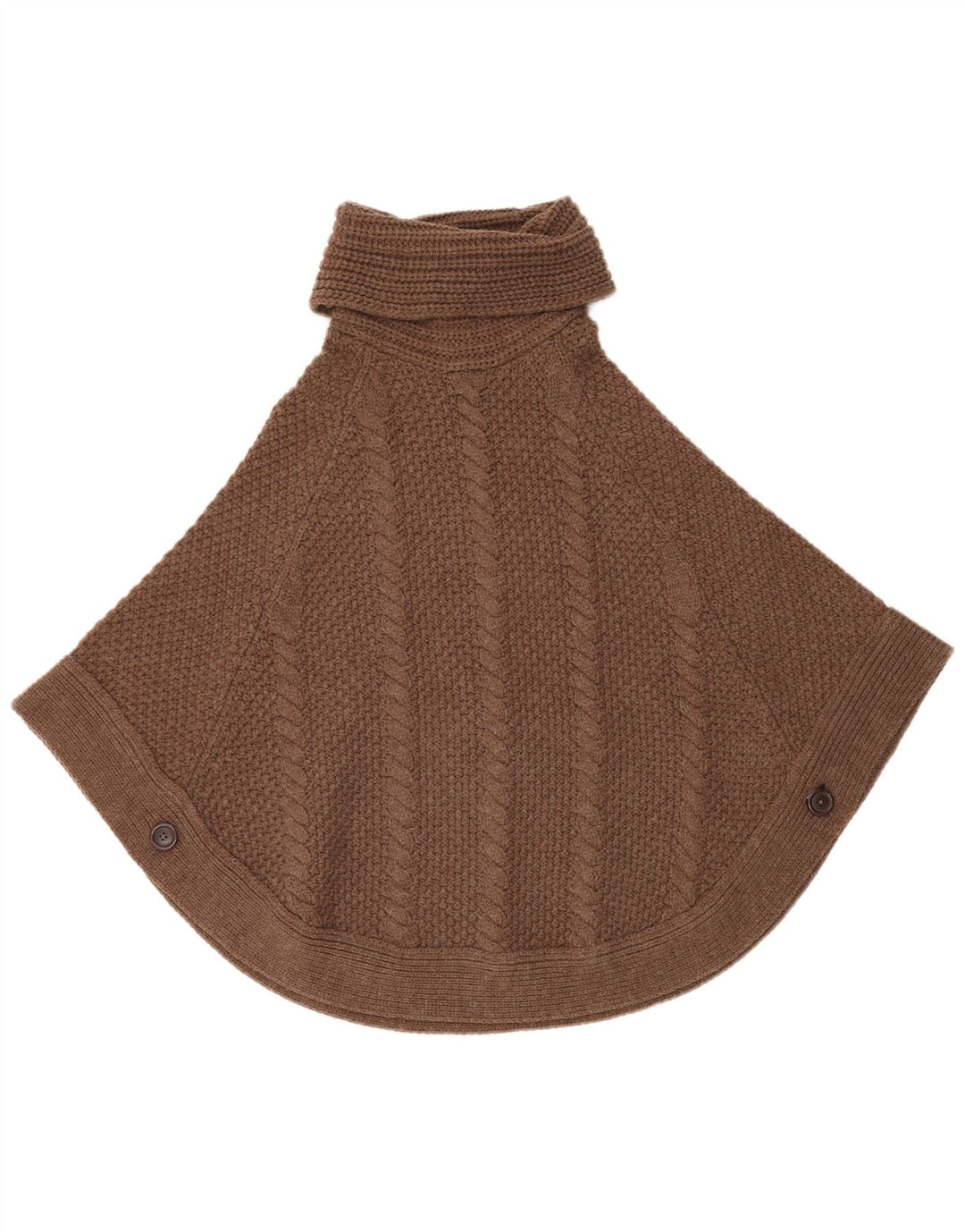 Joules Poncho Jumper feminino grande Reino Unido 10 pequeno marrom acrílico
