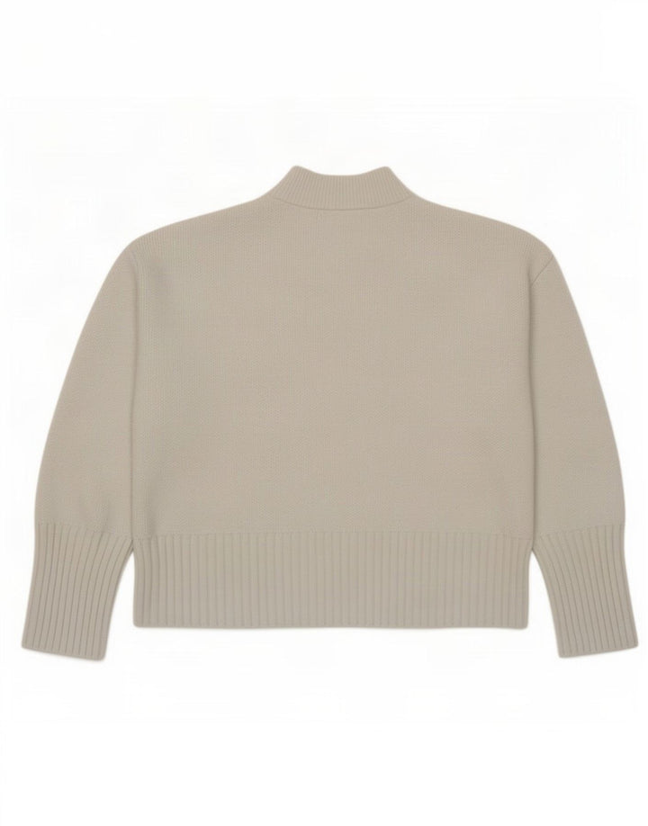Suéter feminino Marks & Spencer com gola tartaruga Reino Unido 14 azul médio