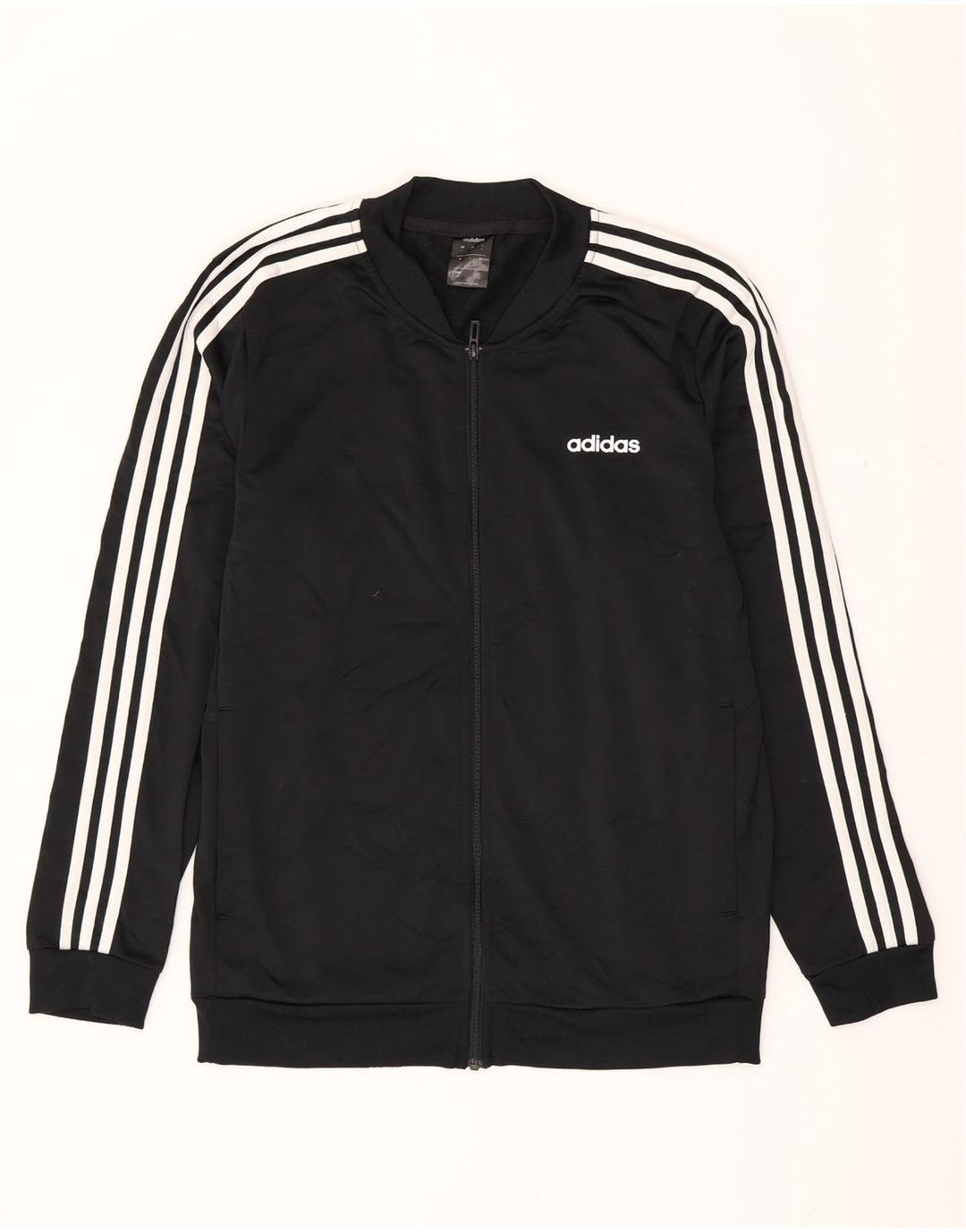 ADIDAS Mens Tracksuit Top Jacket Grande Poliéster Preto