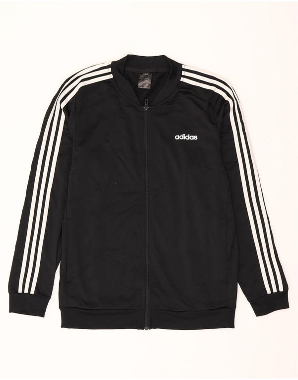 ADIDAS Mens Tracksuit Top Jacket Grande Poliéster Preto