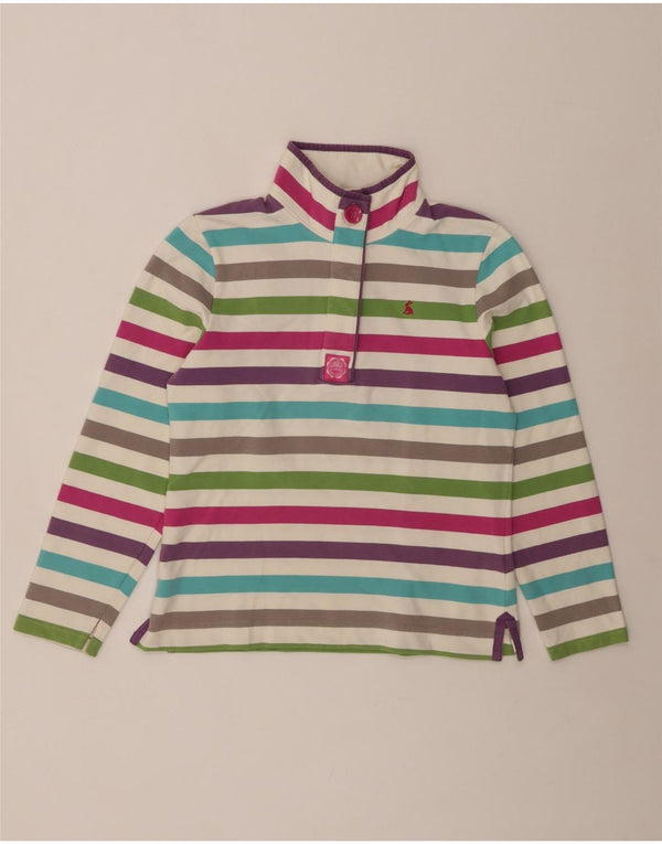 JOULES moletom feminino jumper UK 10 pequeno listrado multicolorido