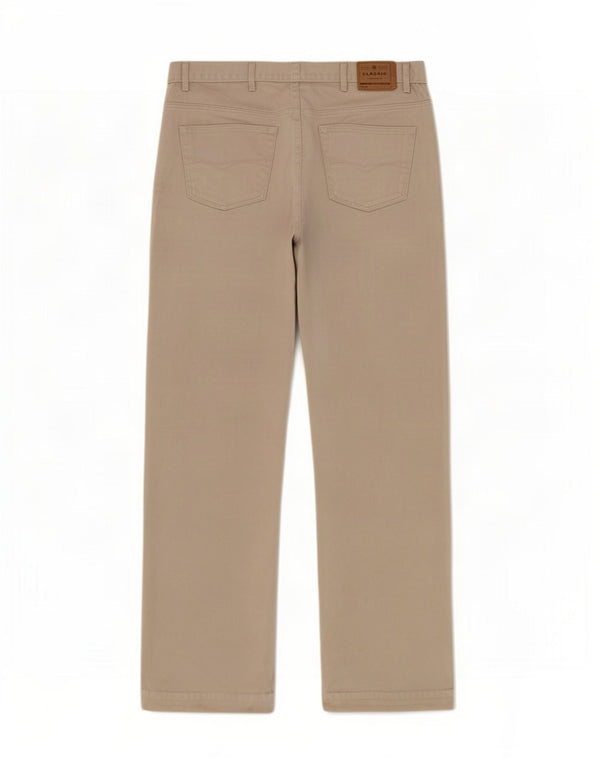 Calça casual reta masculina Marks & Spencer Blue Harbor W38 L33 cinza