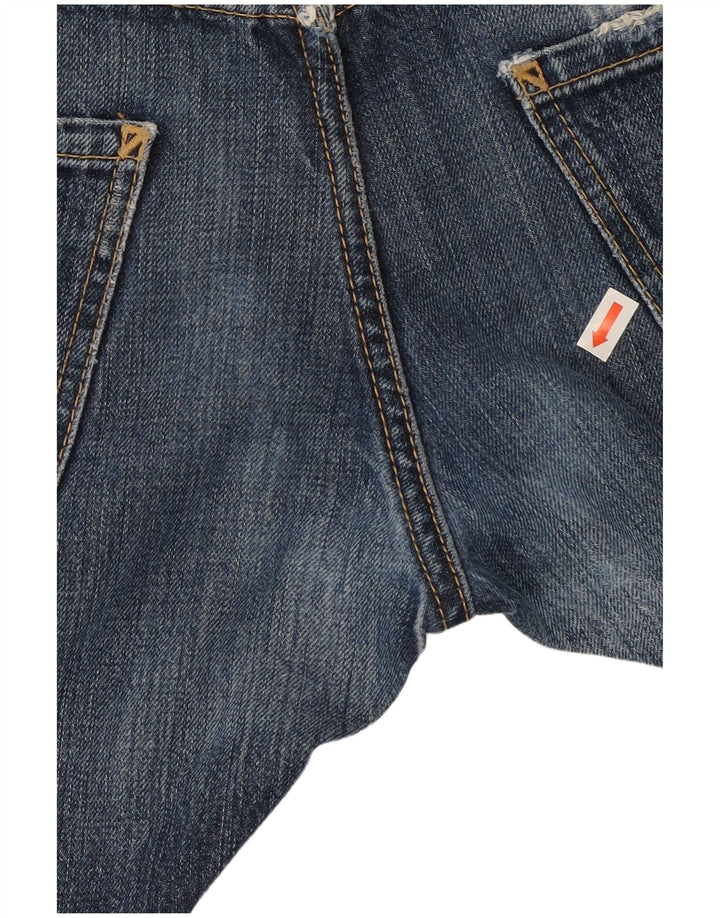Calça jeans feminina Dsquared desgastada IT 46 grande W32 L29 algodão azul
