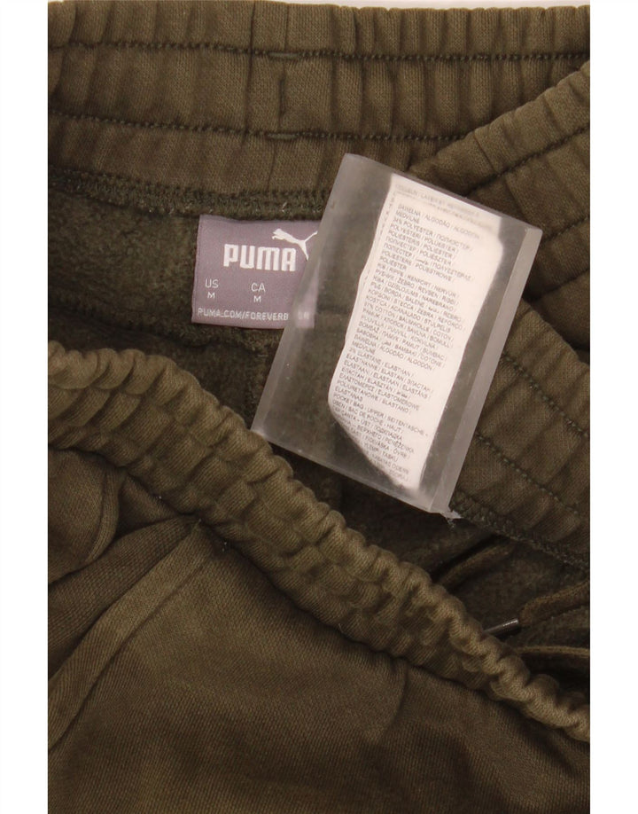Calça de treino masculina Puma Joggers médio cáqui algodão