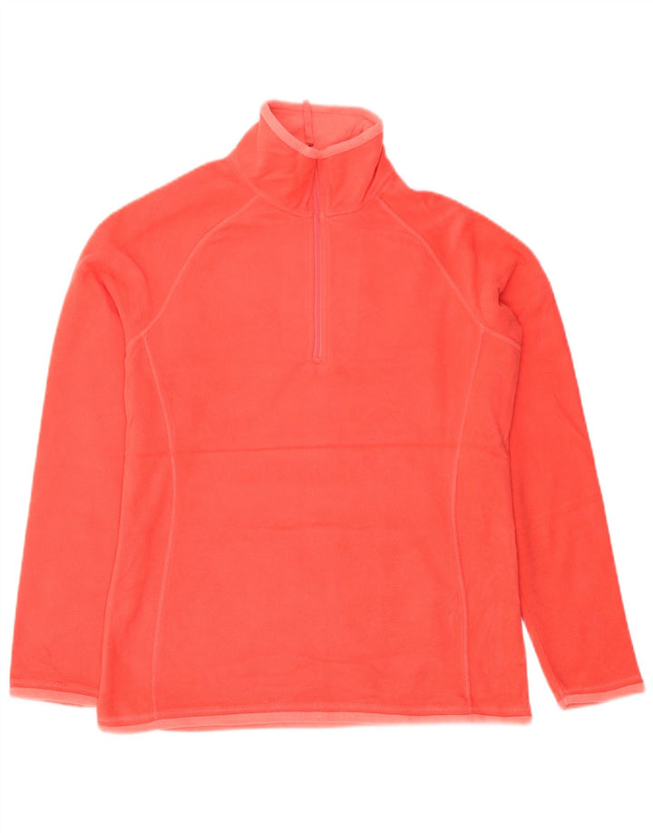Suéter de lã feminino Mountain Warehouse com zíper e gola UK 12 médio laranja