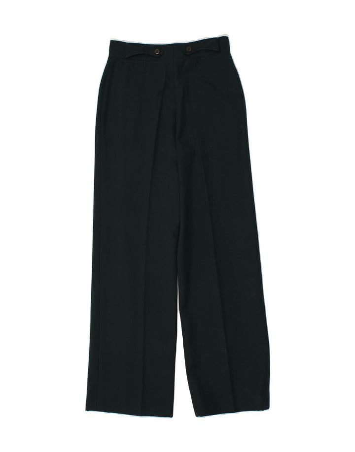 VINTAGE Womens Straight Casual Trousers W26 L28 Black Vintage Vintage and Second-Hand Vintage from Messina Hembry 