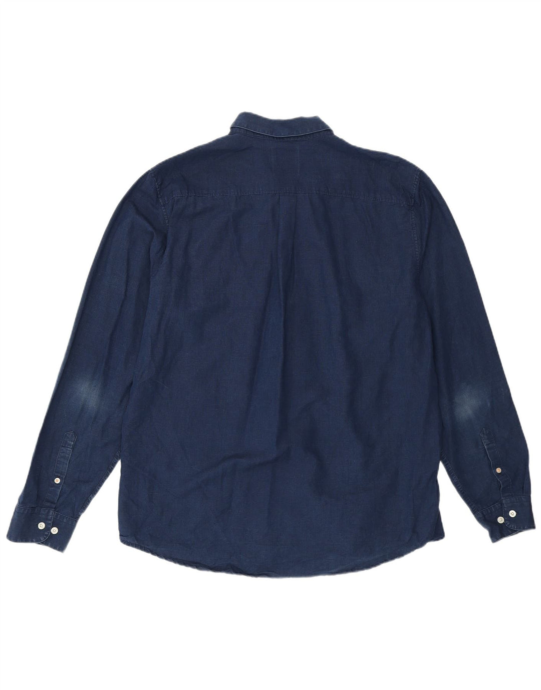 Camisa jeans masculina de ajuste regular SUPERDRY 3XL algodão azul marinho