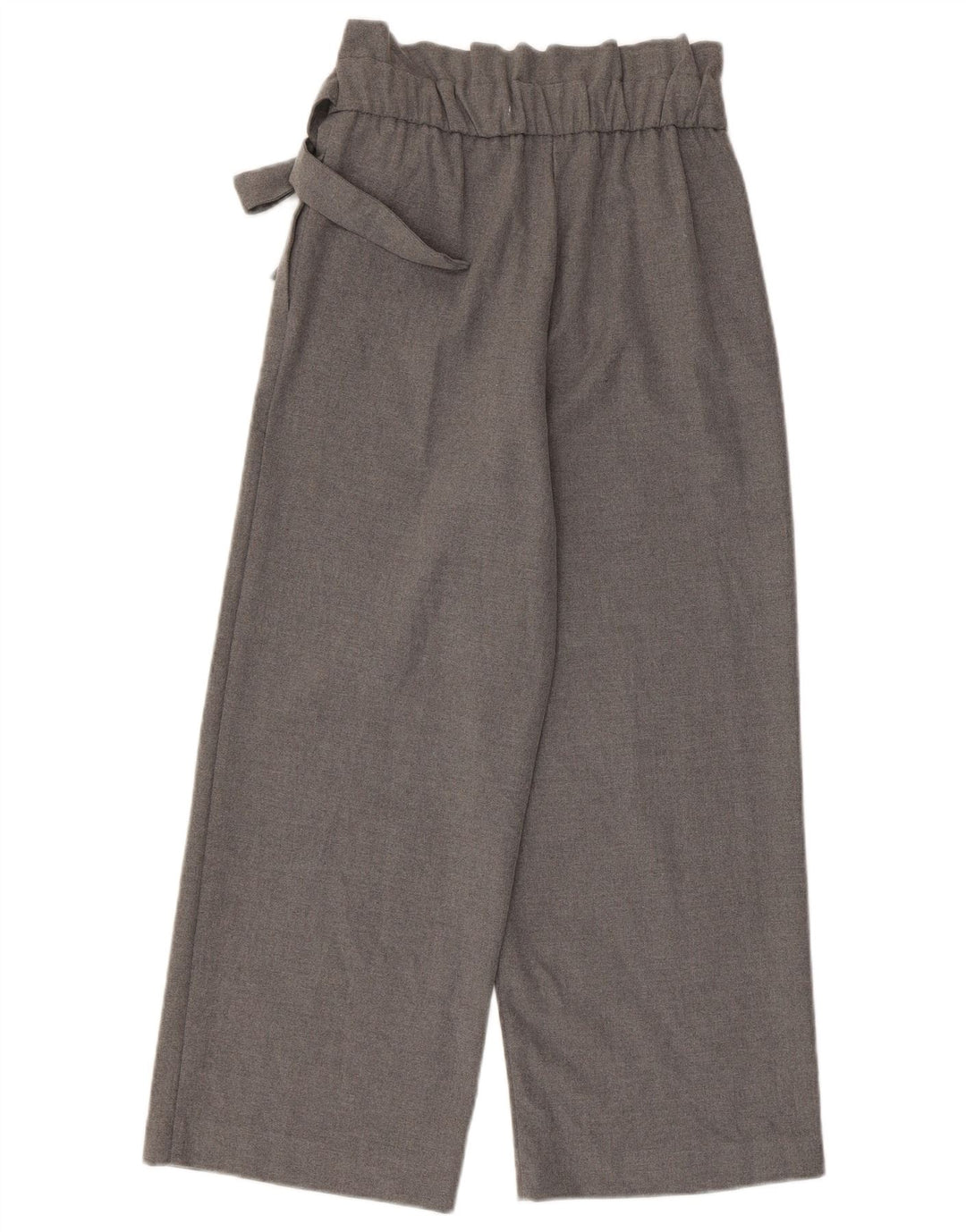 Zara Calça feminina cortada pequena W26 L24 cinza poliéster