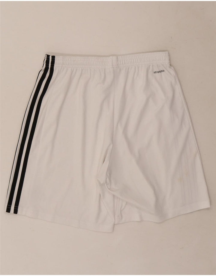 Adidas Mens Aeroready Sport Shorts Médio Branco Poliéster