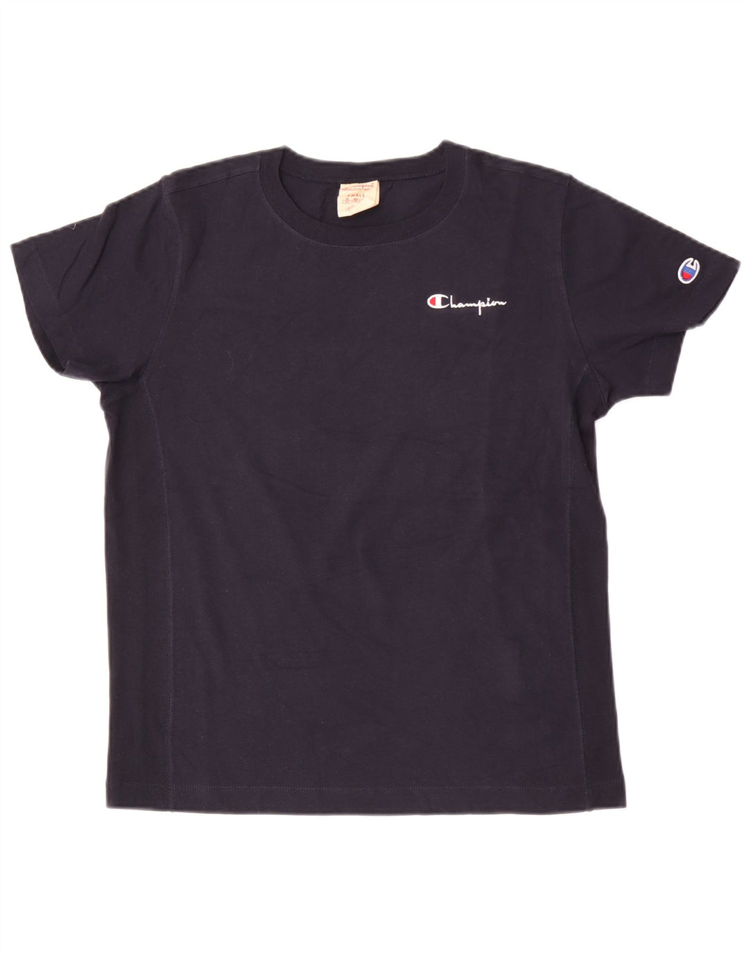Camiseta masculina Champion pequena algodão azul marinho