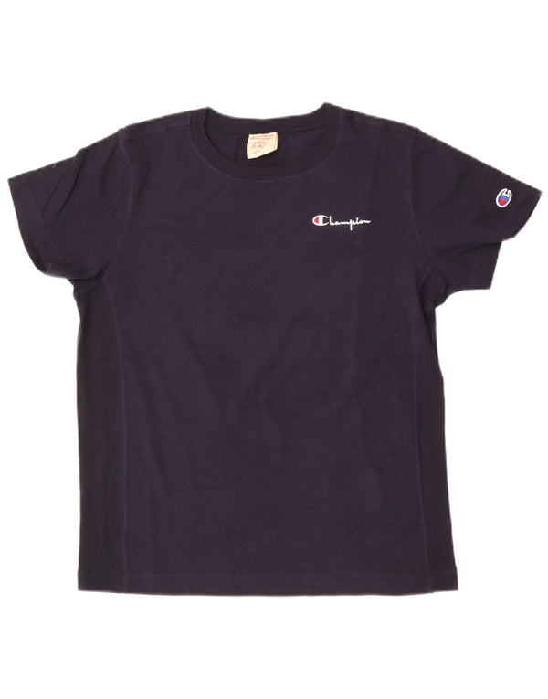 Camiseta masculina Champion pequena algodão azul marinho