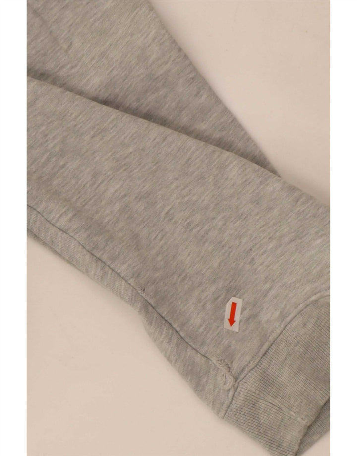 Moletom masculino Lacoste tamanho 8 3XL algodão manchado cinza