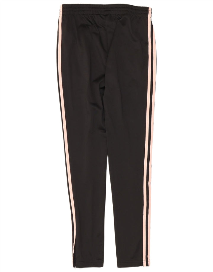 Calça de treino feminina ADIDAS UK 8 pequena preta poliéster
