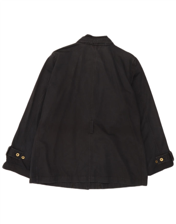 Jaqueta utilitária feminina Fay UK 22 2XL algodão preto