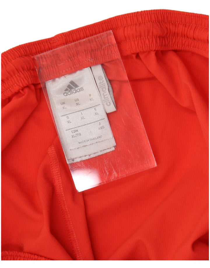 ADIDAS Mens Climalite Sport Shorts XL Vermelho Poliéster
