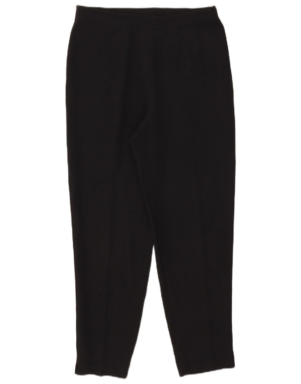 Calça feminina de cintura alta Marks & Spencer Reino Unido 16 grande W30 L27 preta