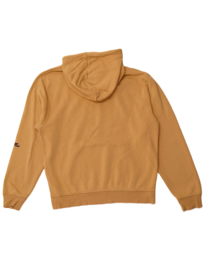 JORDAN Masculino gráfico moletom com capuz pequeno algodão amarelo