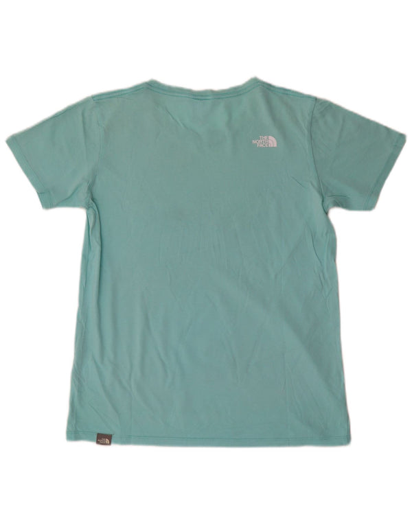 Camiseta feminina The North Face com estampa gráfica UK 10 pequeno algodão turquesa
