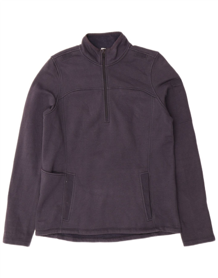 UNDER ARMOUR Masculino Cold Gear Zip Neck Moletom Jumper Médio Azul Marinho