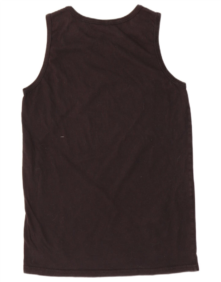 Colete gráfico masculino Quiksilver Top XL de algodão preto