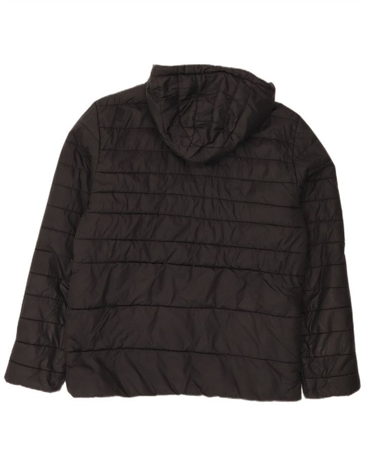 Jaqueta masculina acolchoada com capuz Jack & Jones UK 40 grande preta