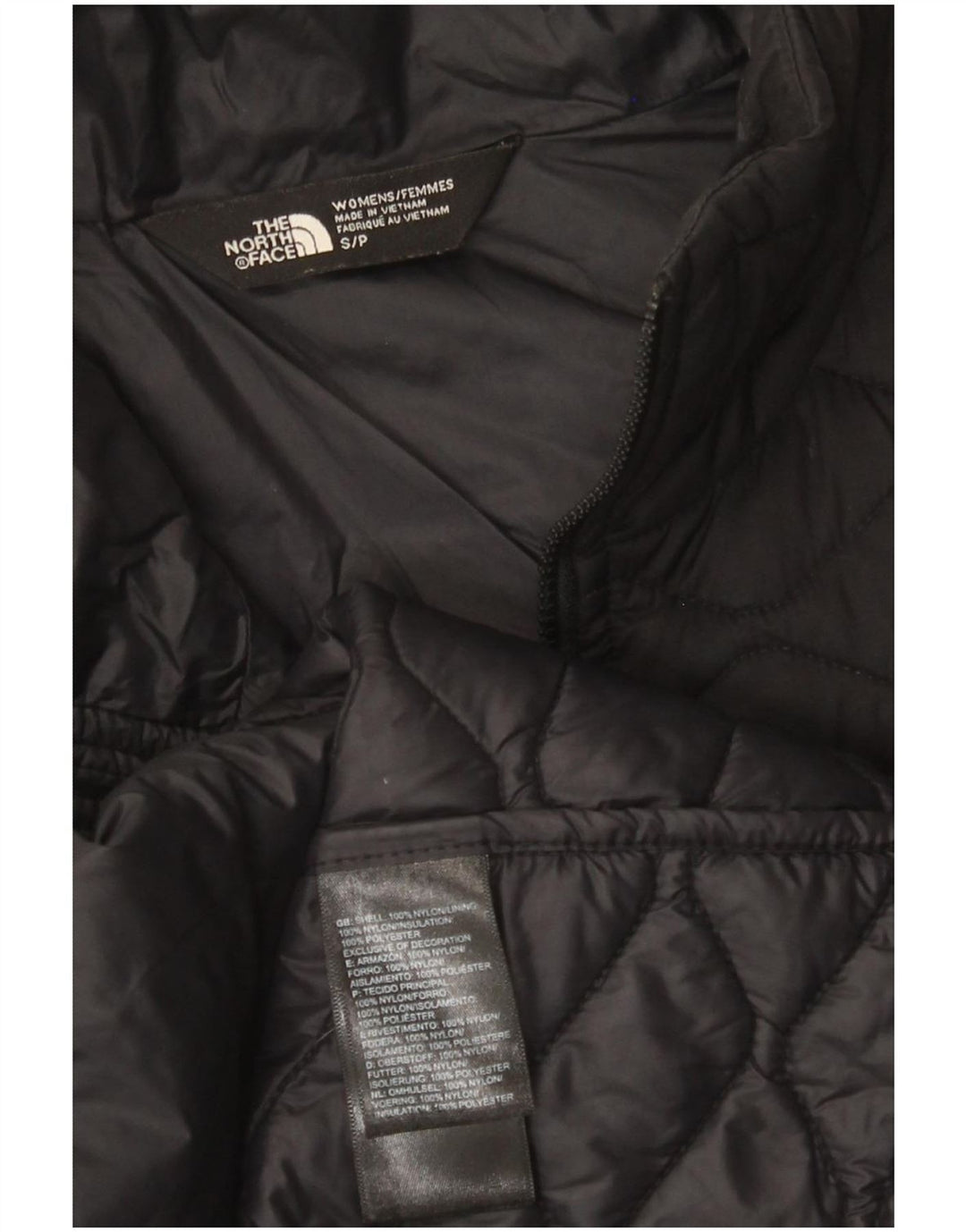 Jaqueta acolchoada feminina The North Face UK 10 pequena nylon preta