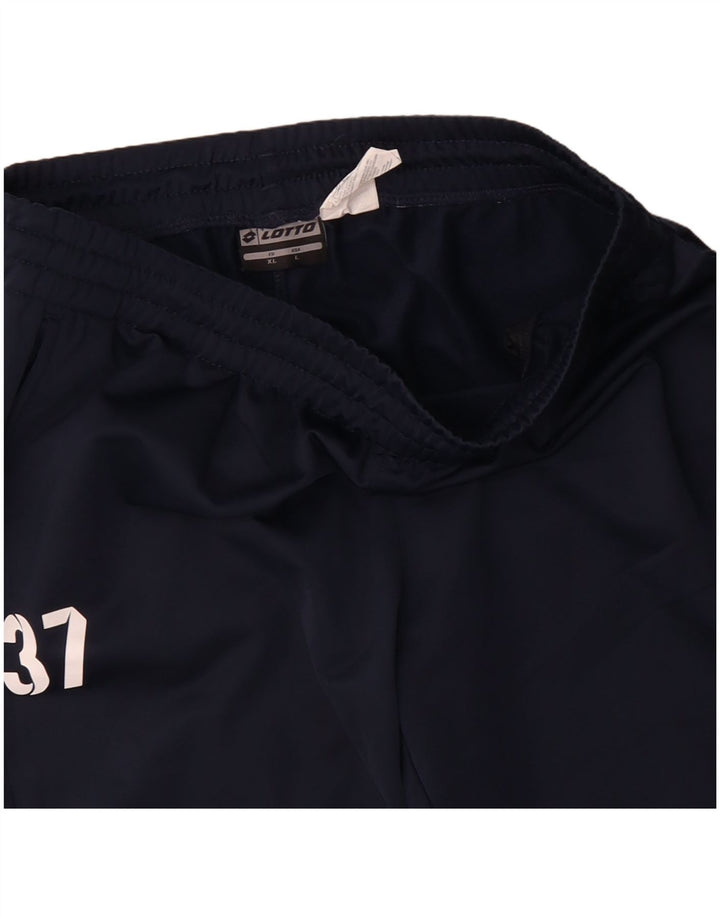 Calça de treino masculina Lotto XL azul marinho poliéster