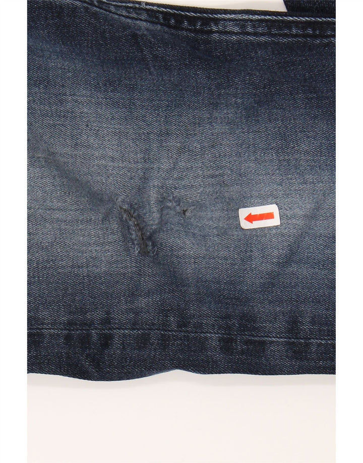 CALVIN KLEIN Masculino Slim Jeans W33 L32 Azul Marinho Algodão